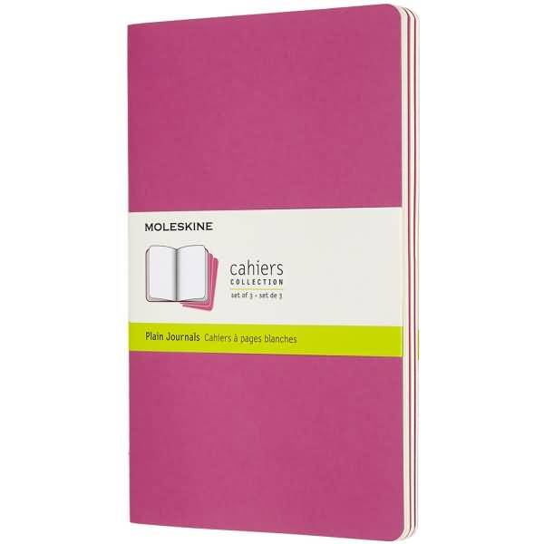 Notizheft Cahier Large A5 blanko Kartoneinband VE=3 Stück kinetisches pink