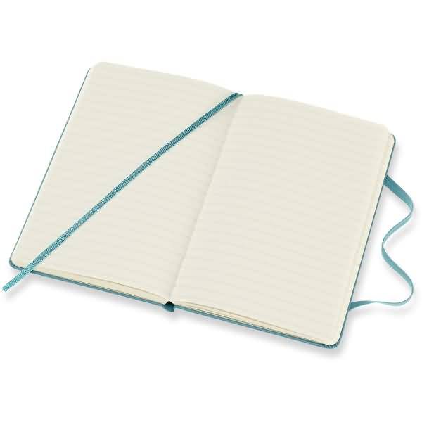 Notizbuch Pocket A6 liniert Hardcover 96 Blatt riffblau