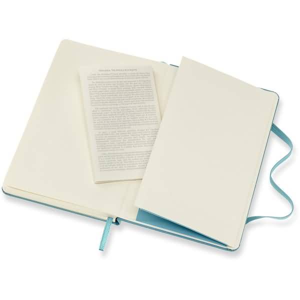 Notizbuch Pocket A6 liniert Hardcover 96 Blatt riffblau