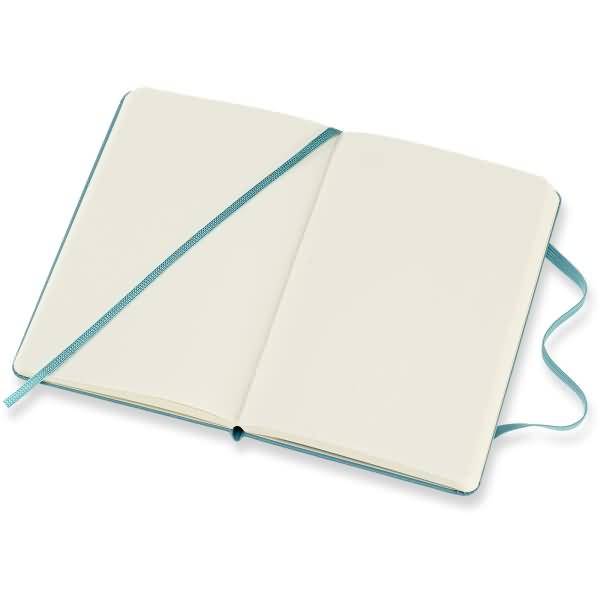 Notizbuch Pocket A6 blanko Hardcover 96 Blatt riffblau