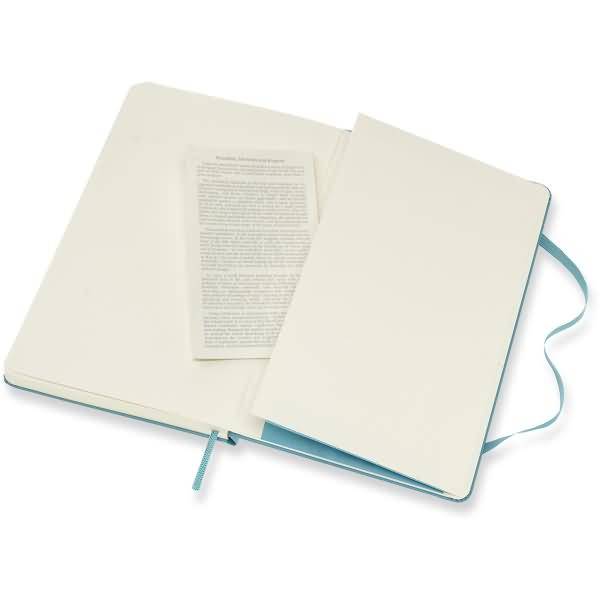 Notizbuch Large A5 liniert Hardcover 120 Blatt riffblau