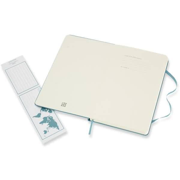 Notizbuch Large A5 liniert Hardcover 120 Blatt riffblau