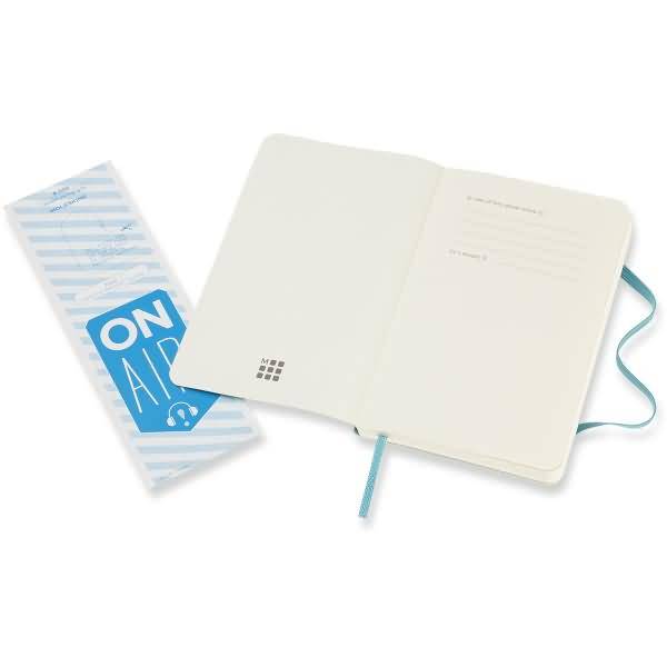 Notizbuch Pocket A6 blanko Softcover riffblau