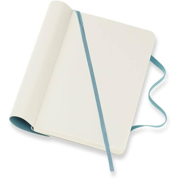 Notizbuch Pocket A6 blanko Softcover riffblau