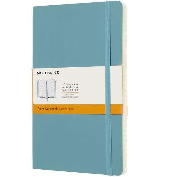Notizbuch Large A5 liniert Softcover riffblau