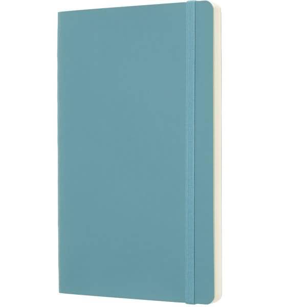Notizbuch Large A5 blanko Softcover riffblau