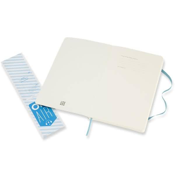 Notizbuch Large A5 blanko Softcover riffblau