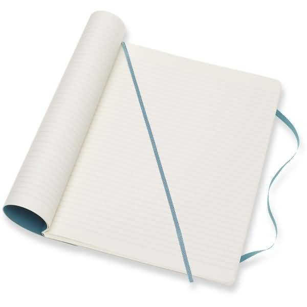Notizbuch XL 19x25cm liniert Softcover riffblau