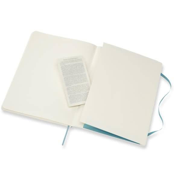 Notizbuch XL 19x25cm liniert Softcover riffblau