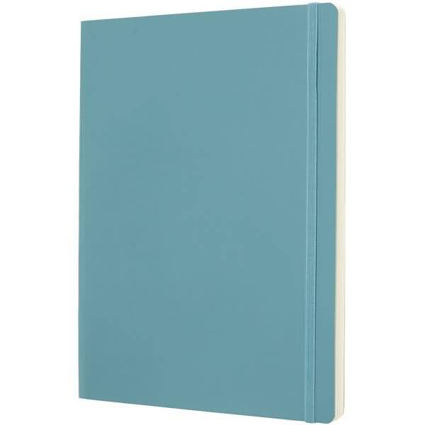 Notizbuch XL 19x25cm blanko Softcover riffblau