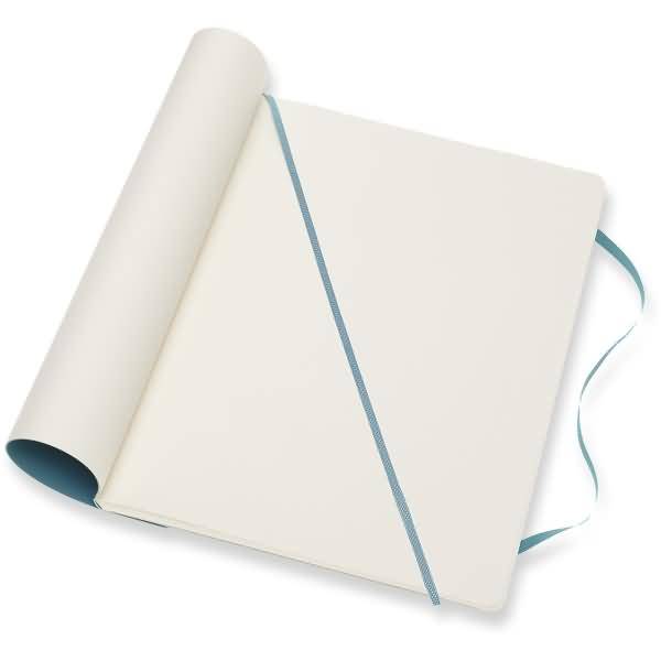 Notizbuch XL 19x25cm blanko Softcover riffblau