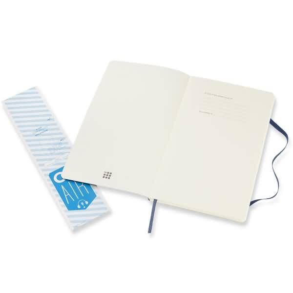 Notizbuch Large A5 kariert Softcover saphir