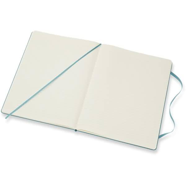 Notizbuch XL 19x25cm liniert Hardcover 96 Blatt riffblau