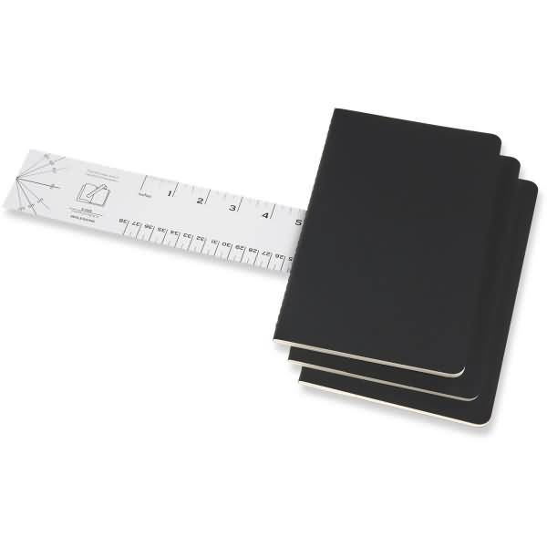 Notizheft Cahier Large A5 Punktraster Kartoneinband VE=3 Stück schwarz
