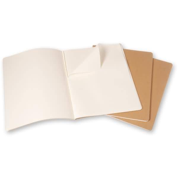 Notizheft Cahier XXL 21,59x27,94cm liniert Kartoneinband VE=3 Stück packpapierbraun