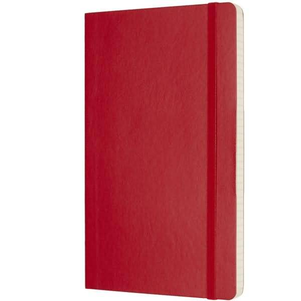 Notizbuch Large A5 kariert Softcover scharlachrot