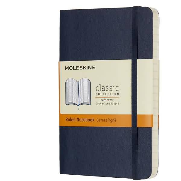 Notizbuch Pocket A6 liniert Softcover saphir
