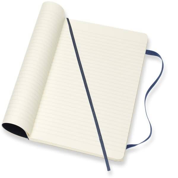 Notizbuch Large A5 liniert Softcover saphir