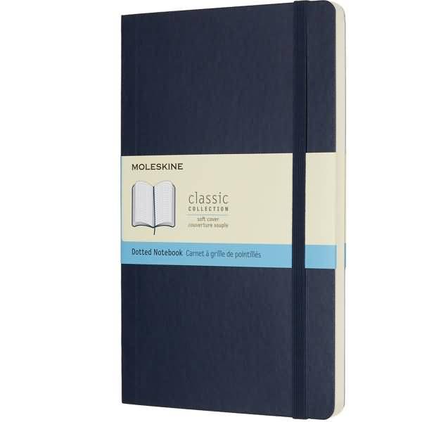 Notizbuch Large A5 Punktraster Softcover saphir