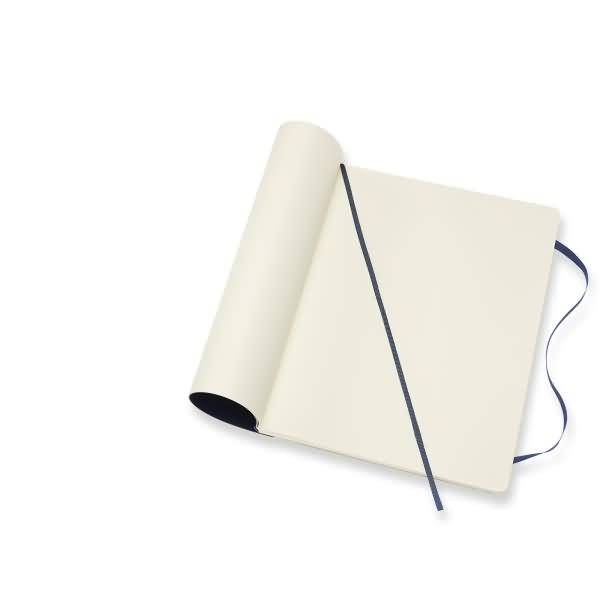 Notizbuch XL 19x25cm blanko Softcover saphir