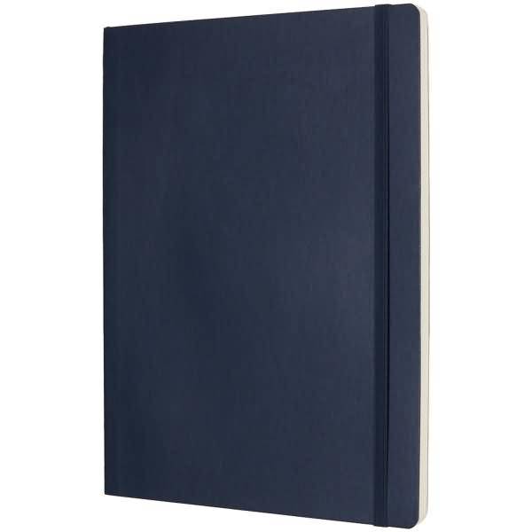 Notizbuch XL 19x25cm blanko Softcover saphir