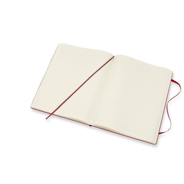 Notizbuch XL 19x25cm liniert Hardcover 96 Blatt scharlachrot