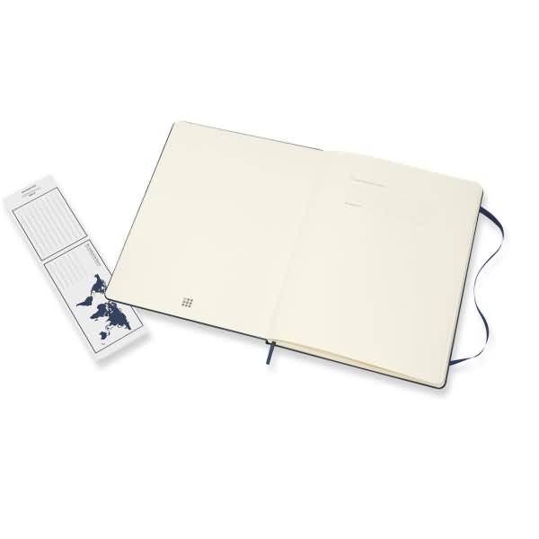 Notizbuch XL 19x25cm liniert Hardcover 96 Blatt saphir