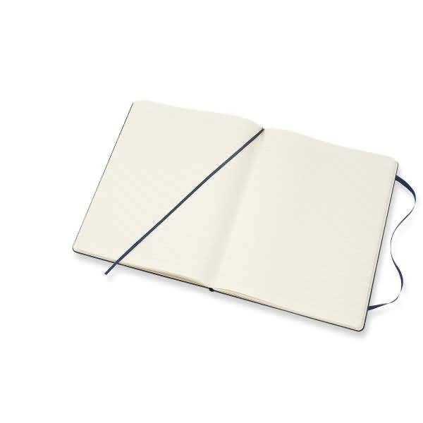 Notizbuch XL 19x25cm liniert Hardcover 96 Blatt saphir