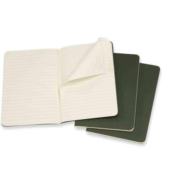 Notizheft Cahier Pocket A6 liniert Kartoneinband VE=3 Stück myrtengrün