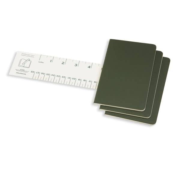Notizheft Cahier Pocket A6 liniert Kartoneinband VE=3 Stück myrtengrün