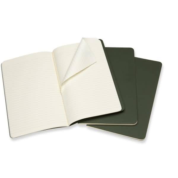 Notizheft Cahier Large A5 liniert Kartoneinband VE=3 Stück myrtengrün