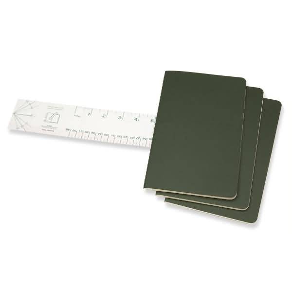 Notizheft Cahier Large A5 liniert Kartoneinband VE=3 Stück myrtengrün