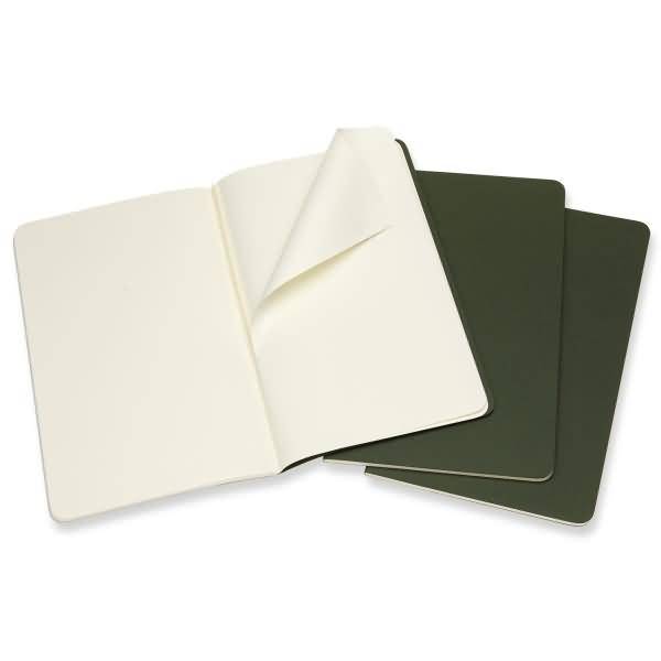 Notizheft Cahier Large A5 blanko Kartoneinband VE=3 Stück myrtengrün