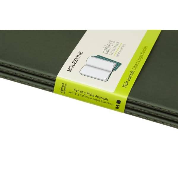 Notizheft Cahier Large A5 blanko Kartoneinband VE=3 Stück myrtengrün