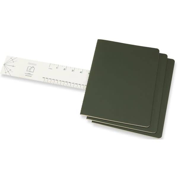 Notizheft Cahier XL 19x25cm blanko Kartoneinband VE=3 Stück myrtengrün