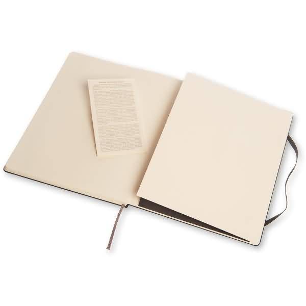 Notizbuch XL 19x25cm Punktraster Hardcover 96 Blatt schwarz