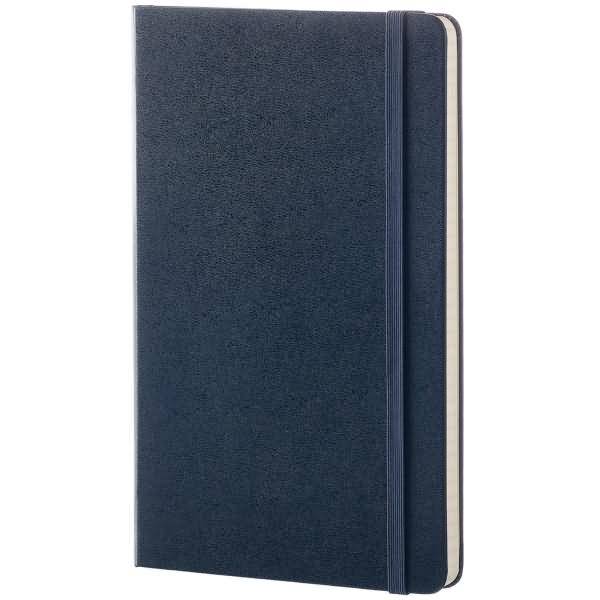 Notizbuch Large A5 kariert Hardcover 120 Blatt saphir