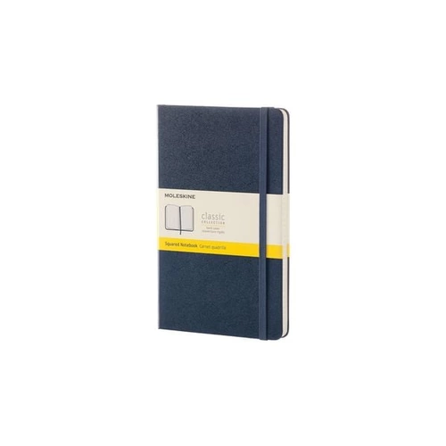 Moleskine Notizbuch, Large/A5, Kariert, Fester Einband, Saphir Moleskine Notizbuch, Large/A5, Kariert, Fester Einband, Saphir