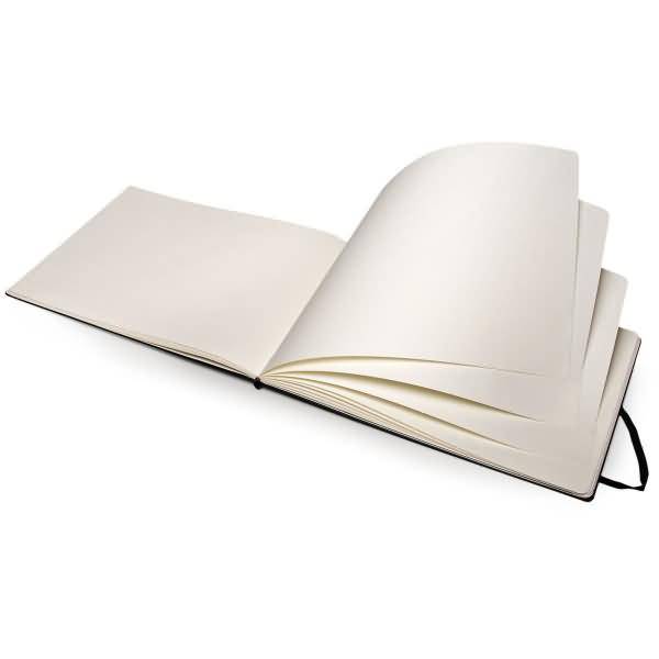 Notizbuch Aquarellpapier A4 200g/qm 30 Blatt Hardcover schwarz
