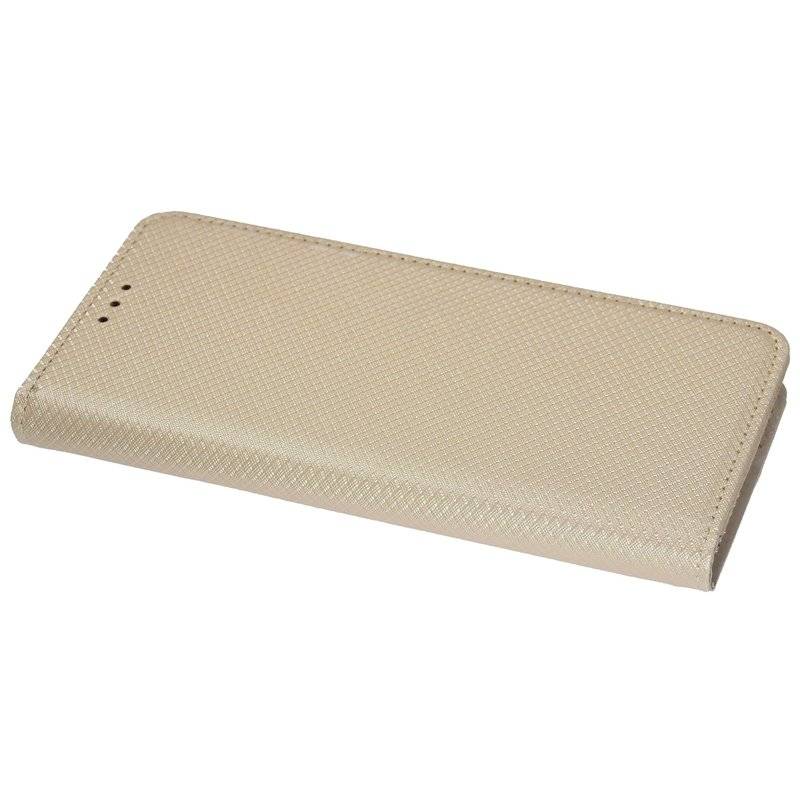 cofi1453® Buch Tasche "Smart" kompatibel mit LG K20 (2019) Handy Hülle Etui Brieftasche Schutzhülle mit Standfunktion, Kartenfach Gold