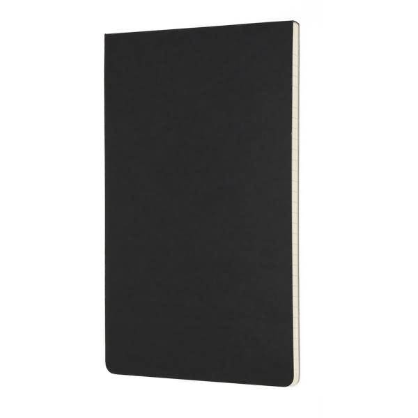 Notizblock Large A5 liniert Softcover schwarz