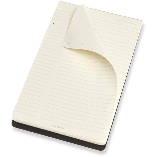 Notizblock Large A5 liniert Softcover schwarz