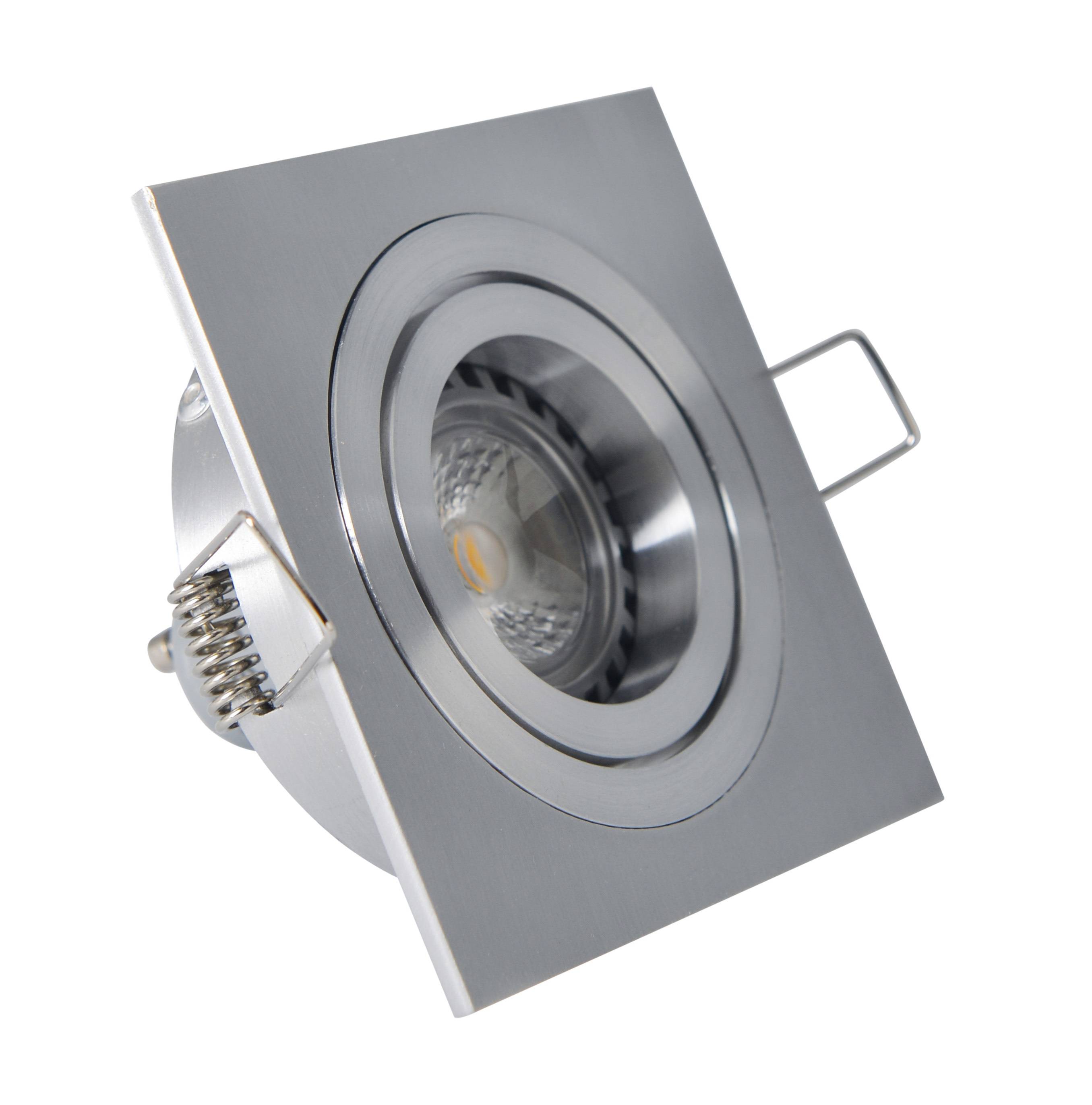 Einbauspot GU10 schwenkbar aluminium