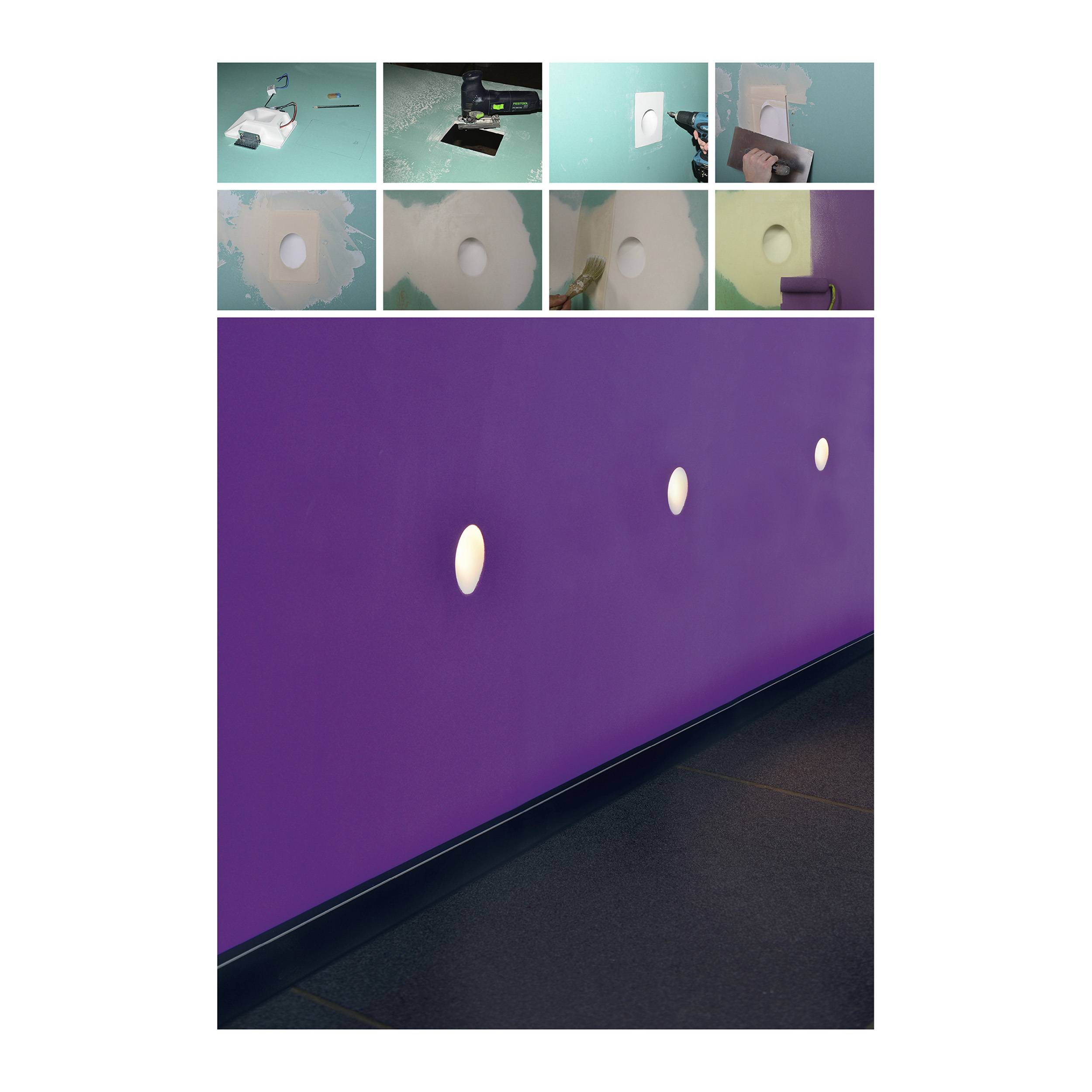 LED Einbauspot 1W 18x12 cm