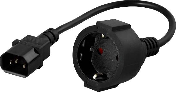 BLUEWALKER - PowerWalker - Stromkabel - CEE 7/4 (W) zu IEC 60320 C14