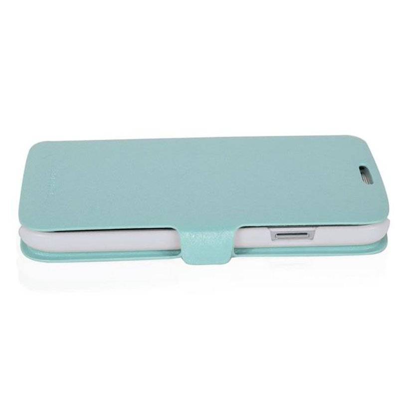 Cadorabo Hülle für Samsung Galaxy S5 / S5 NEO - Hülle in ICY BLAU – mit Standfunktion und Kartenfach im Ultra Slim Design