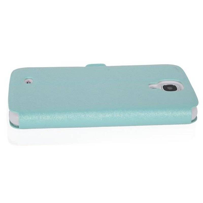 Cadorabo Hülle für Samsung Galaxy S5 / S5 NEO - Hülle in ICY BLAU – mit Standfunktion und Kartenfach im Ultra Slim Design