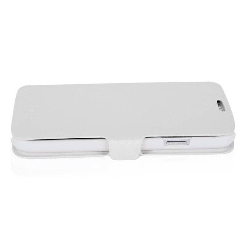 Cadorabo Hülle für Samsung Galaxy S5 / S5 NEO - Hülle in ICY WEIß – mit Standfunktion und Kartenfach im Ultra Slim Design