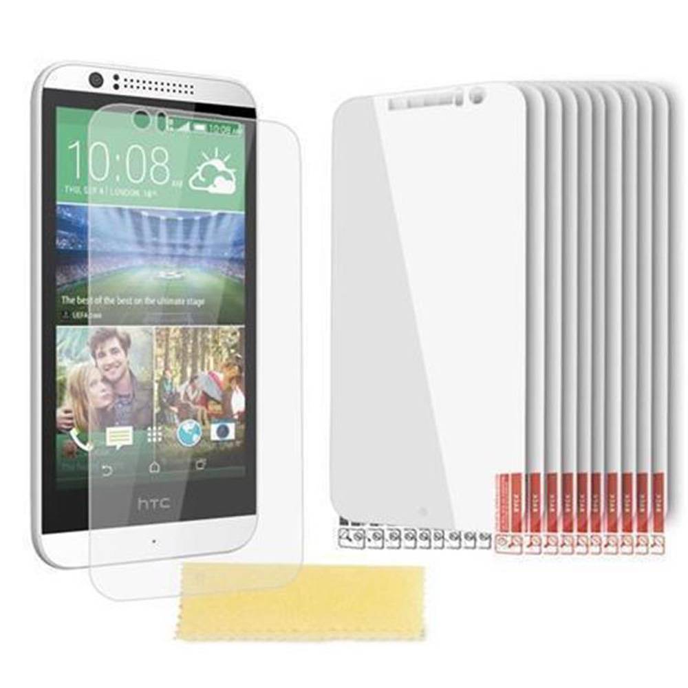 Cadorabo 10x Schutzfolie für HTC DESIRE 600 Display-Schutzfolien in Weiß hochtransparent