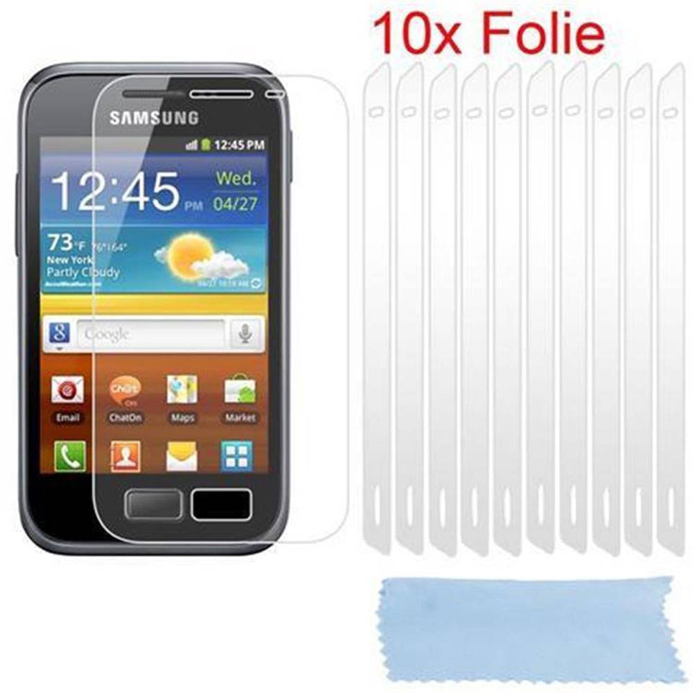 Cadorabo 10x Schutzfolie für Samsung Galaxy ACE 2 Display-Schutzfolien in Weiß hochtransparent